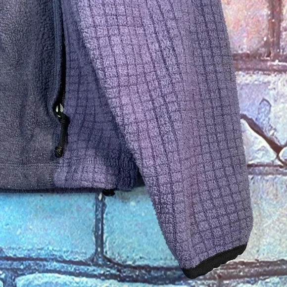 L.L. Bean Vintage Zip Fleece Sweatshirt Large Blue Women's Pullover Jacket - Picture 3 of 8